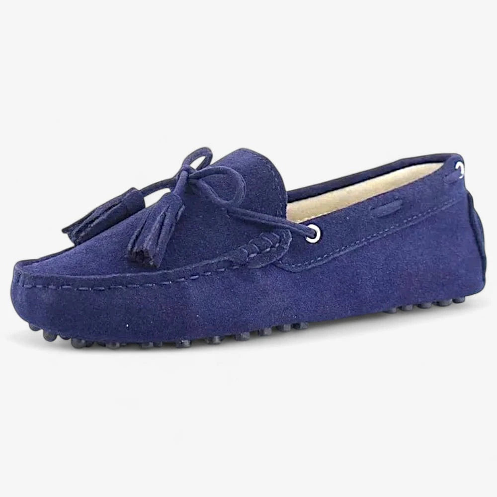 AtelierMocassin Bleu Marine / 35 Mocassins Femme en Cuir Bleu Marine