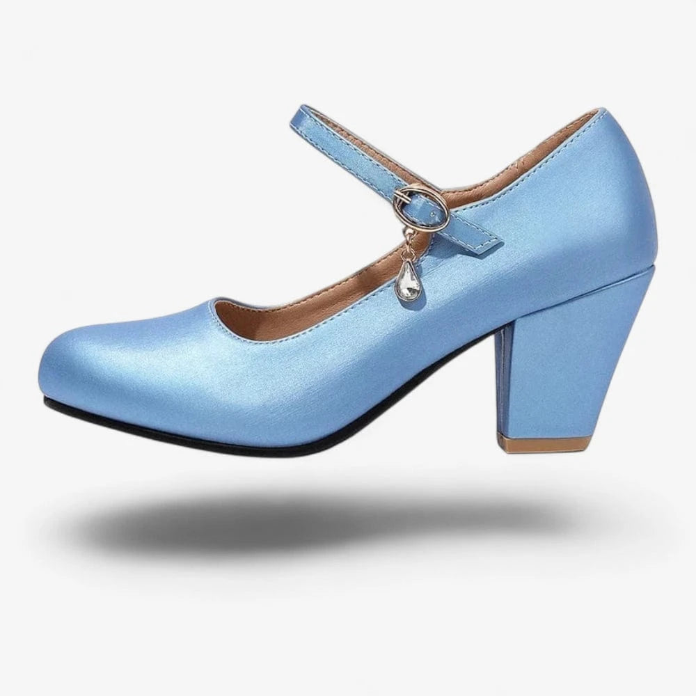 AtelierMocassin Mocassins Femme Bleu Marine à Talon