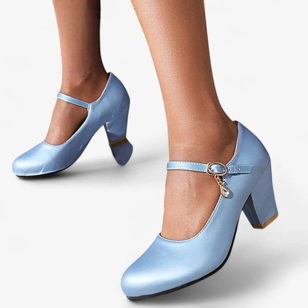 AtelierMocassin Mocassins Femme Bleu Marine à Talon