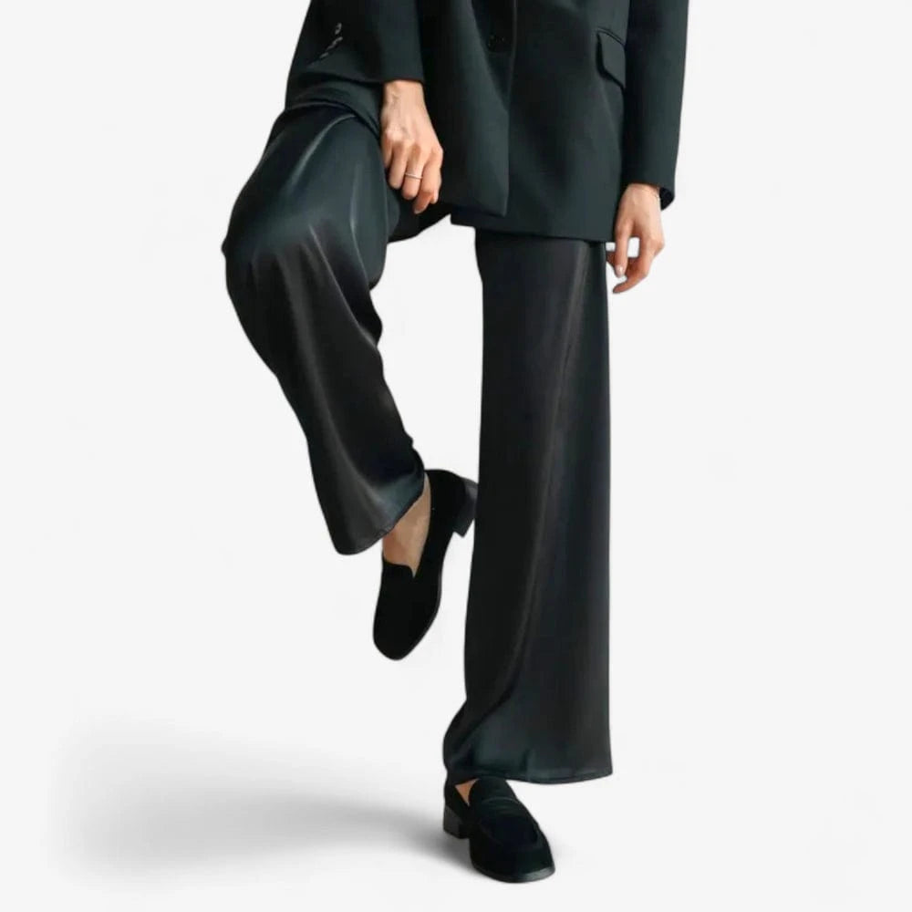 AtelierMocassin Mocassins Femme en Daim & Cuir Noir à Talon