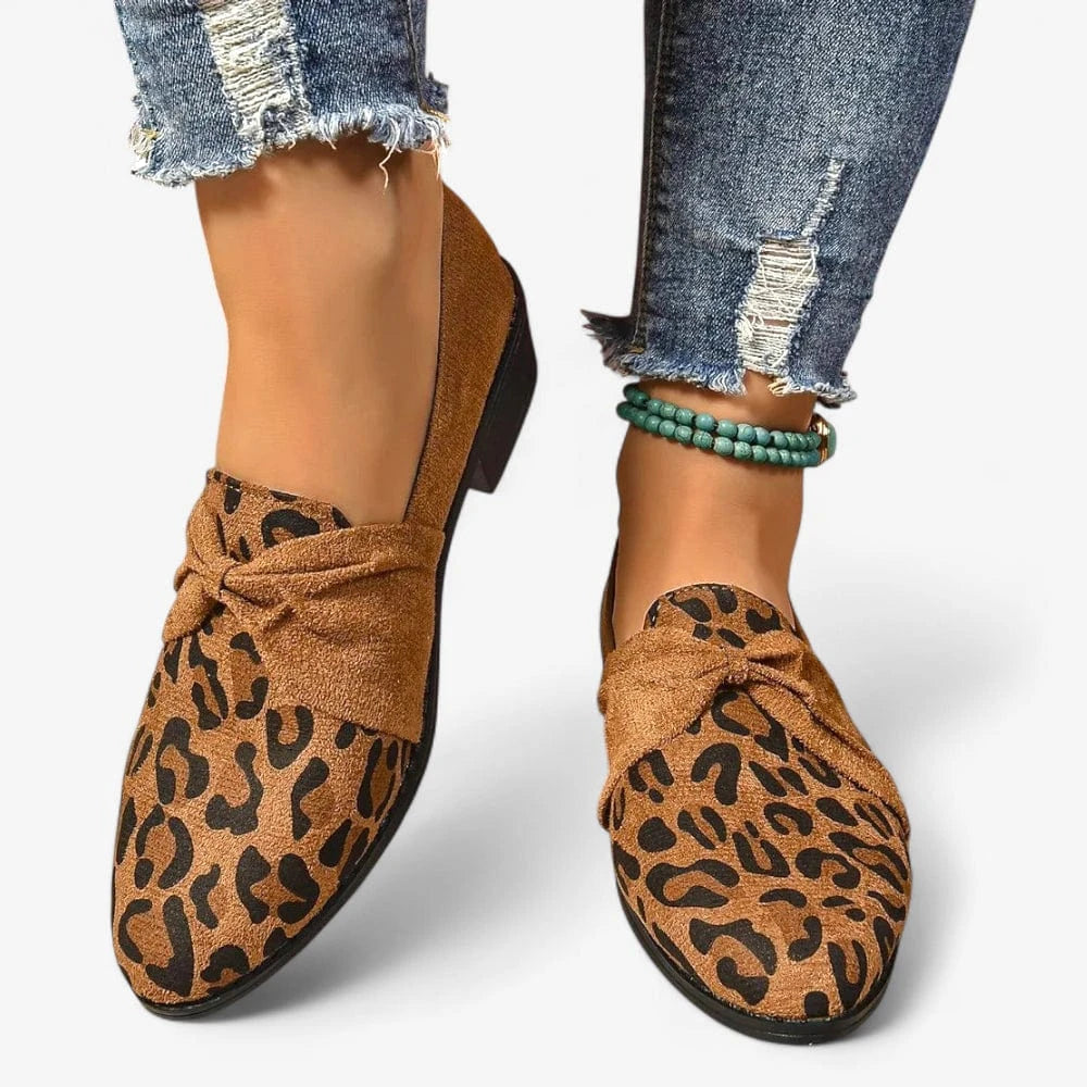 AtelierMocassin Mocassins Femme Léopard à Talon