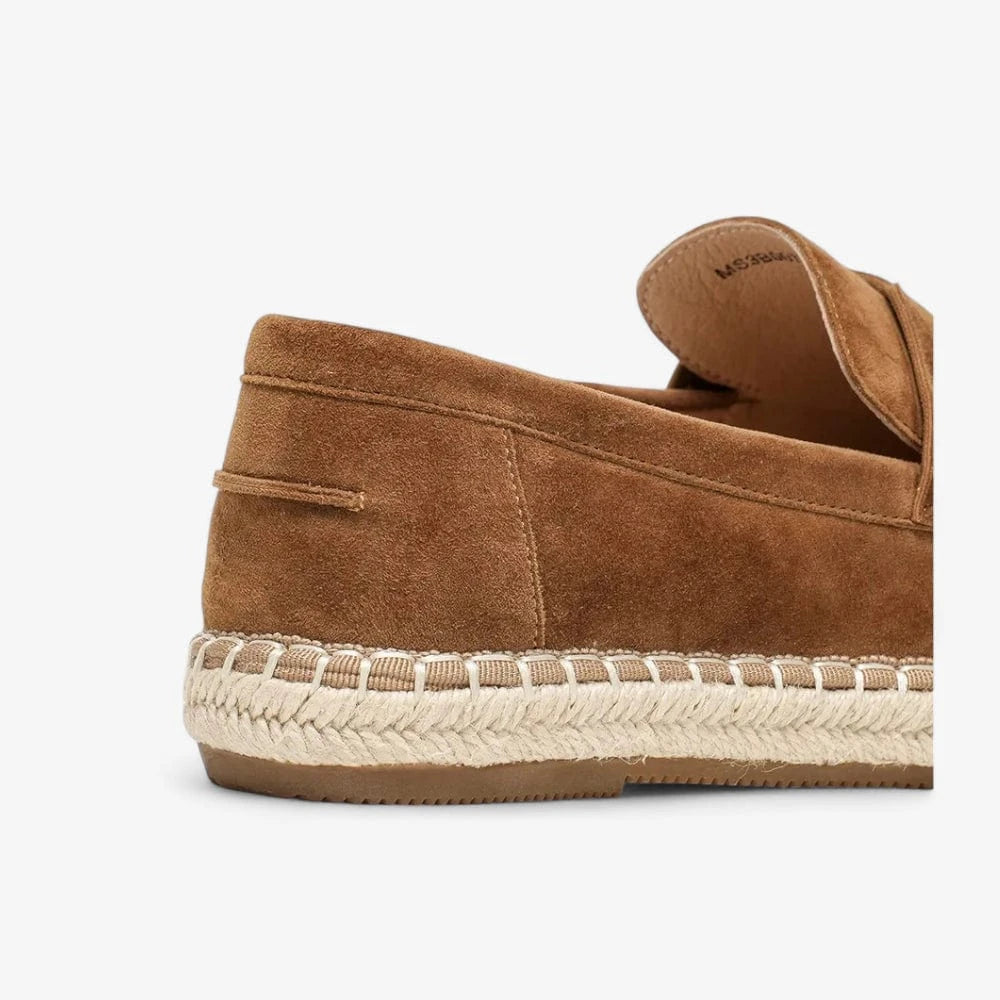 AtelierMocassin Mocassins Femme Plats en Daim Marron