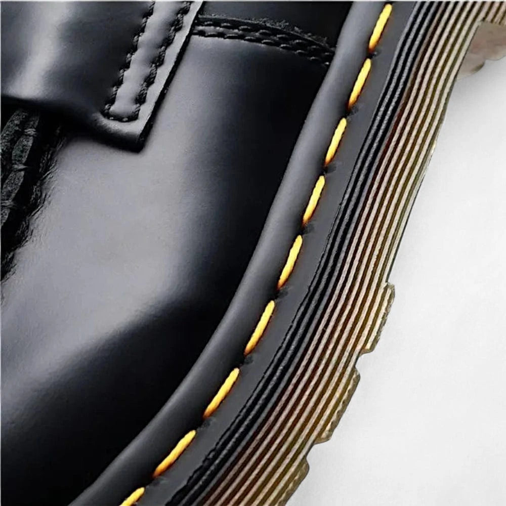 AtelierMocassin Mocassins Unisexe Noir à Gland