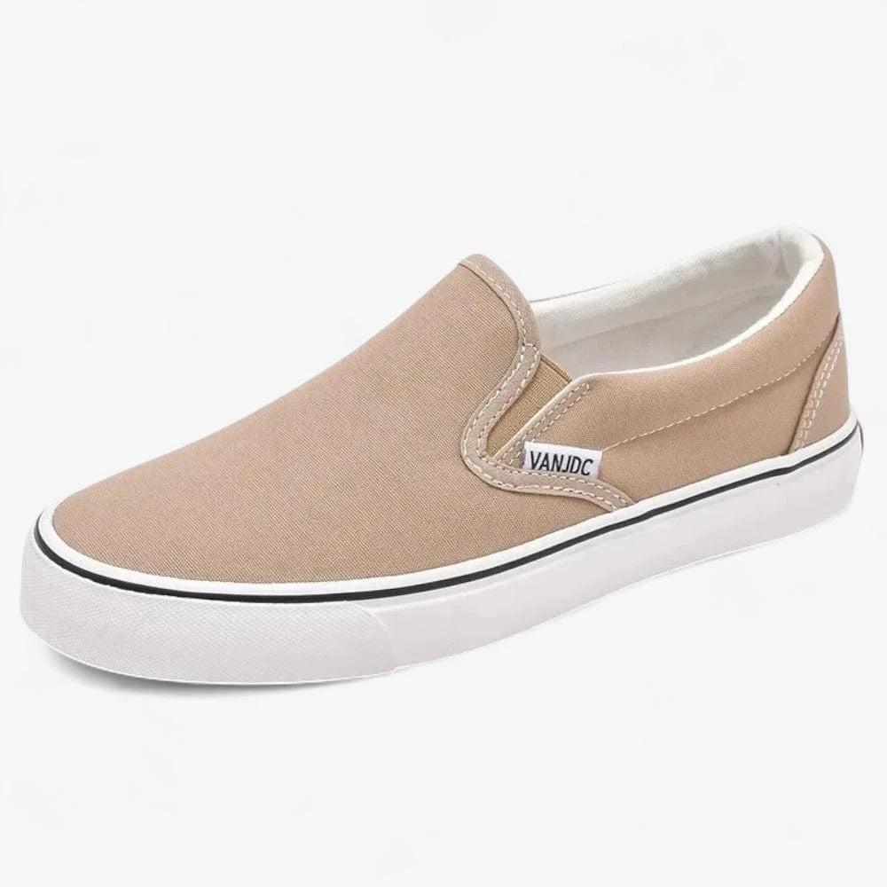 AtelierMocassin Beige / 35 Mocassins Femme en Toile Beige Plateforme Souple