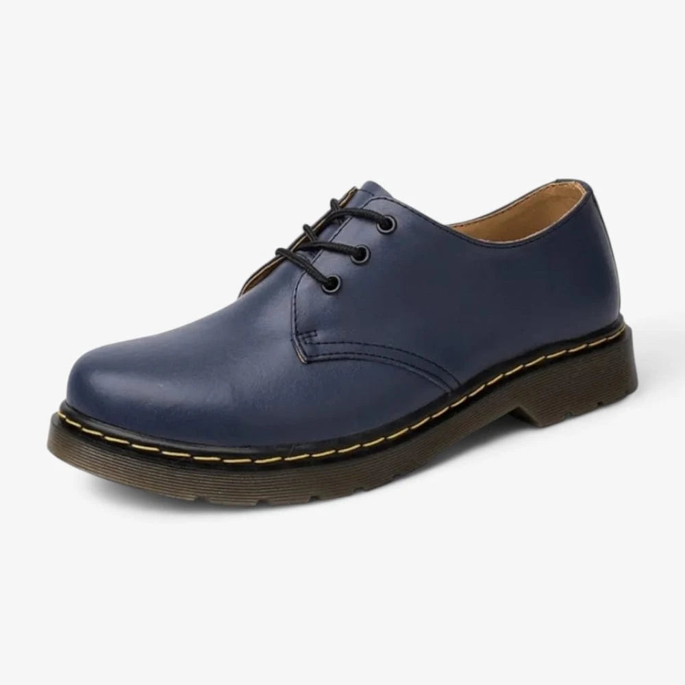 AtelierMocassin Bleu Marine / 35 Mocassins Unisexe en Cuir Bleu Marine Plateforme