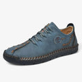 AtelierMocassin Bleu Marine / 39 Mocassins Homme en Cuir Bleu Marine Casual à Lacets – Style Confort et Moderne