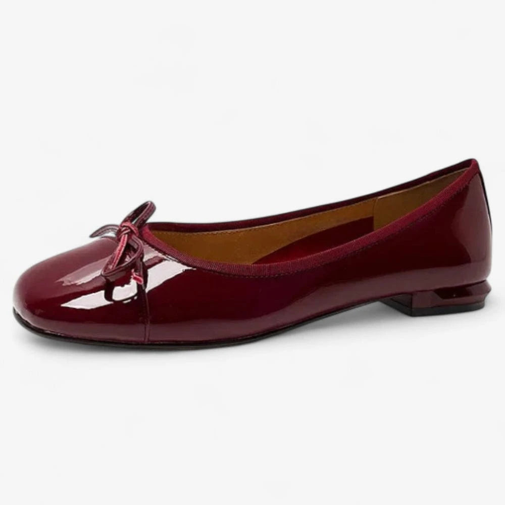 AtelierMocassin Bordeaux / 35 Mocassins Femme Bordeaux Vernis à Nœud Papillon