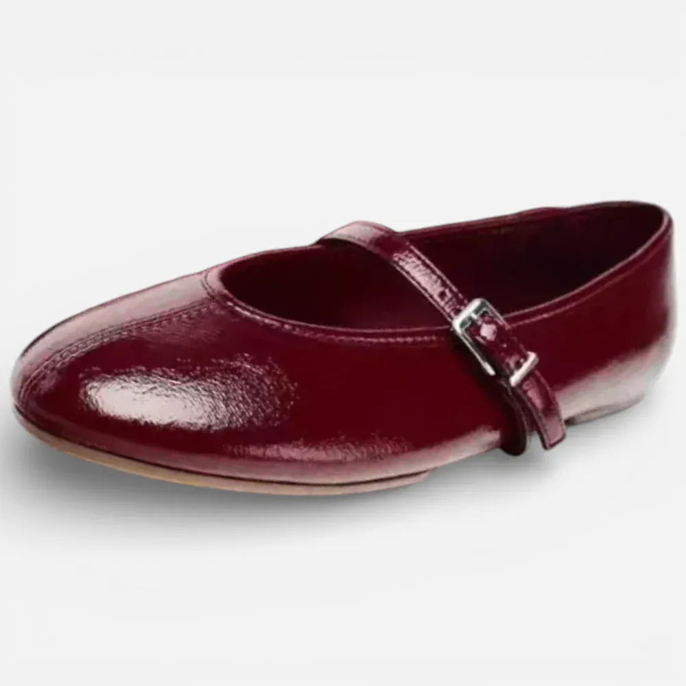 AtelierMocassin Bordeaux / 35 Mocassins Femme en Cuir Bordeaux Verni