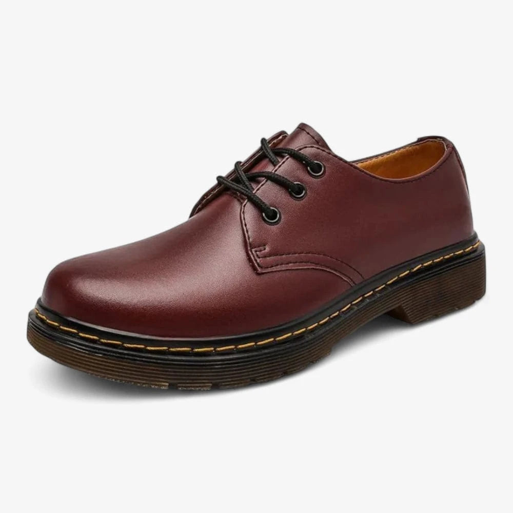 AtelierMocassin Bordeaux / 35 Mocassins Unisexe en Cuir Bordeaux Plateforme