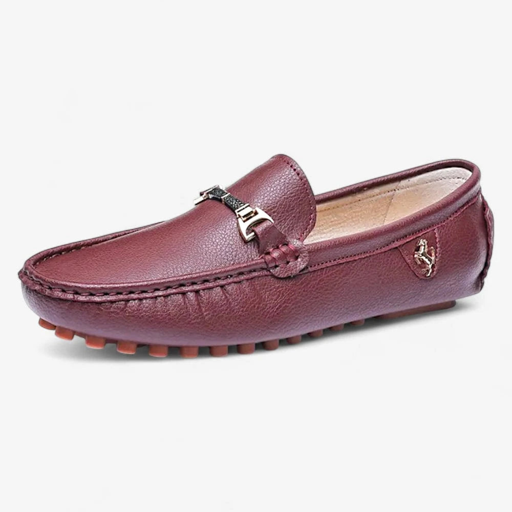 AtelierMocassin Bordeaux / 37 Mocassins Homme en Cuir Bordeaux
