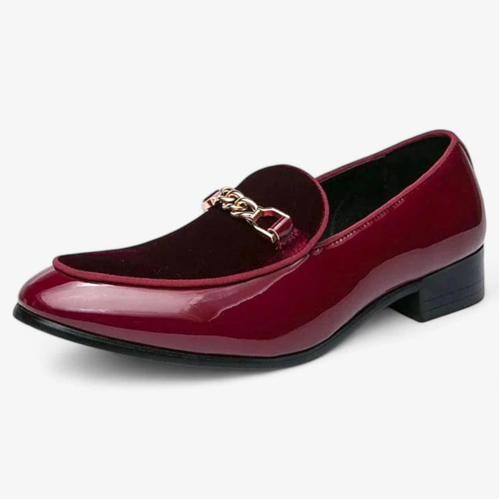 AtelierMocassin Bordeaux / 38 Mocassins Homme Vernis en Daim Bordeaux