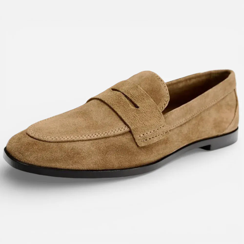 AtelierMocassin Brown / 36 New Autumn Woman Suede Flat Shoe Brown Round Toe Flats Office Lady Soft Slip-On Shoes Low Heel Loafers Women Casual Loafers Flat