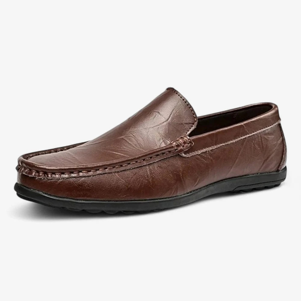 AtelierMocassin Marron / 37 Mocassins Homme Marron en Cuir – Élégants et Confortables