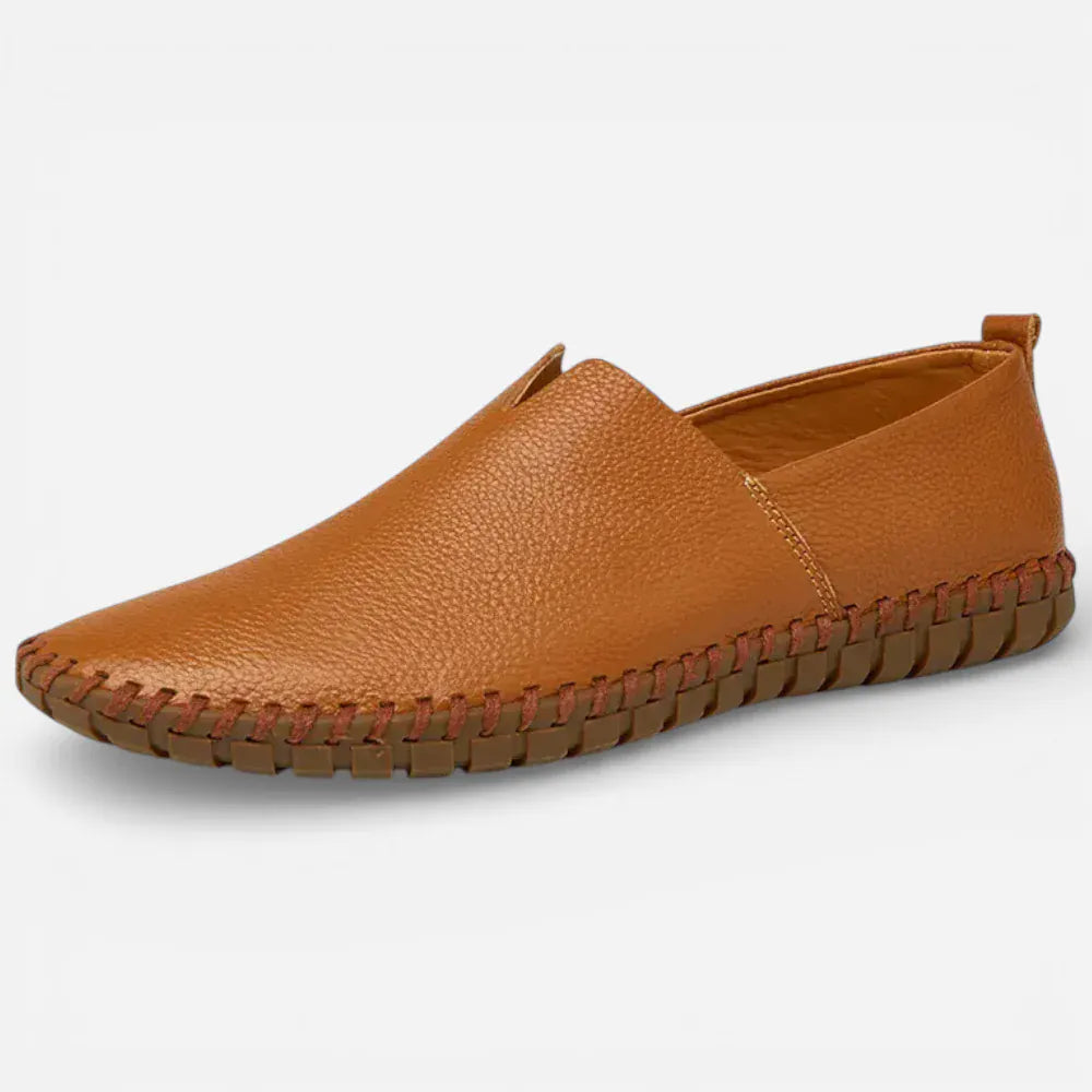 AtelierMocassin Marron / 38 Mocassins Décontractés Homme en Cuir Marron Souple