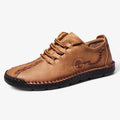 AtelierMocassin Marron / 39 Mocassins Homme en Cuir Marron Casual à Lacets – Style Confort et Moderne