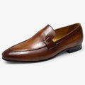 AtelierMocassin Marron / 39 Mocassins Homme en Cuir Marron – Élégance Classique