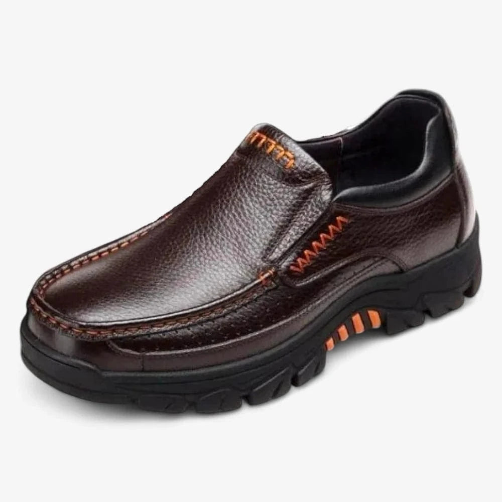 AtelierMocassin Marron / 39 Mocassins Homme en Cuir Marron Semelle Antidérapante