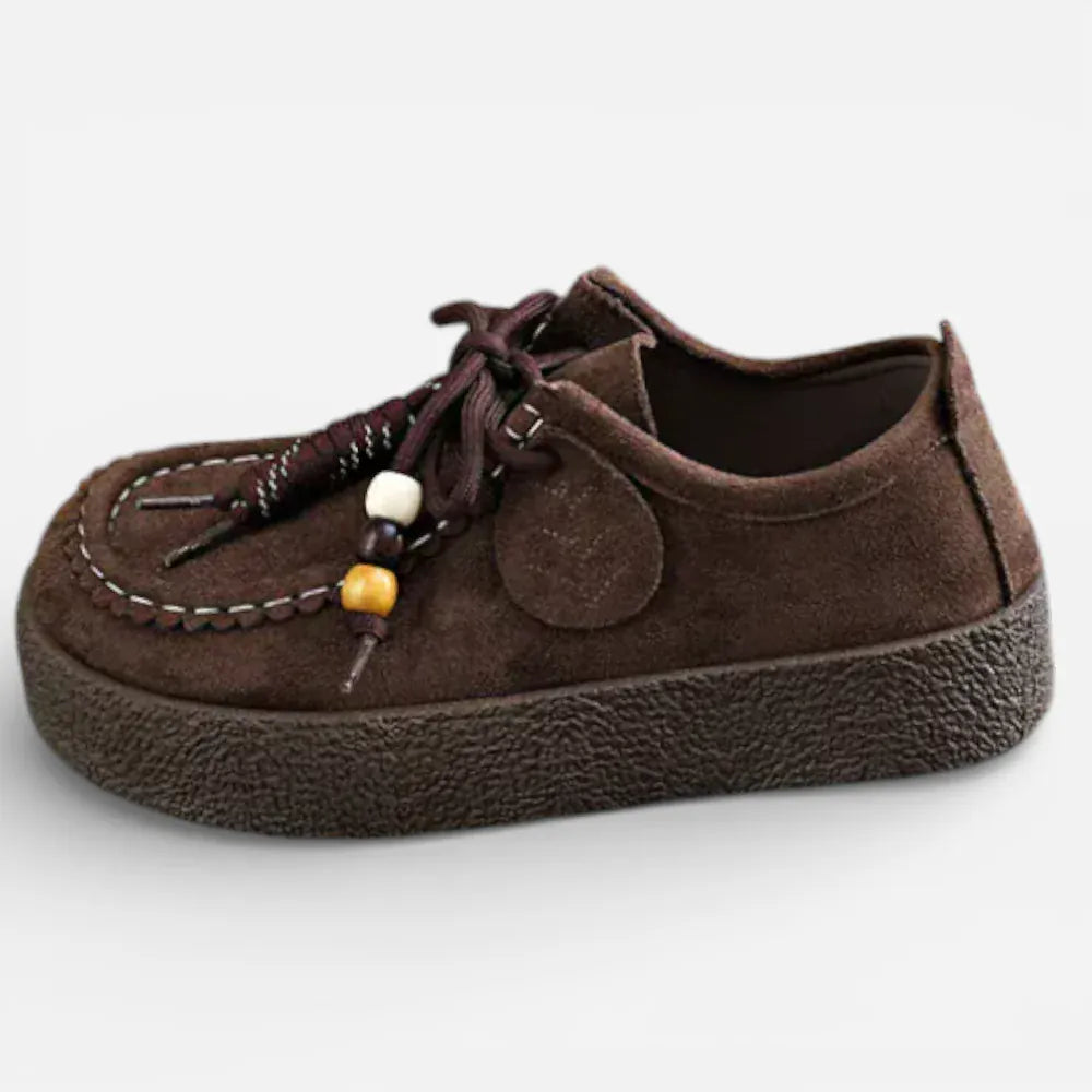 AtelierMocassin Marron Foncé / 35 Mocassins Femme Derby Marron Foncé