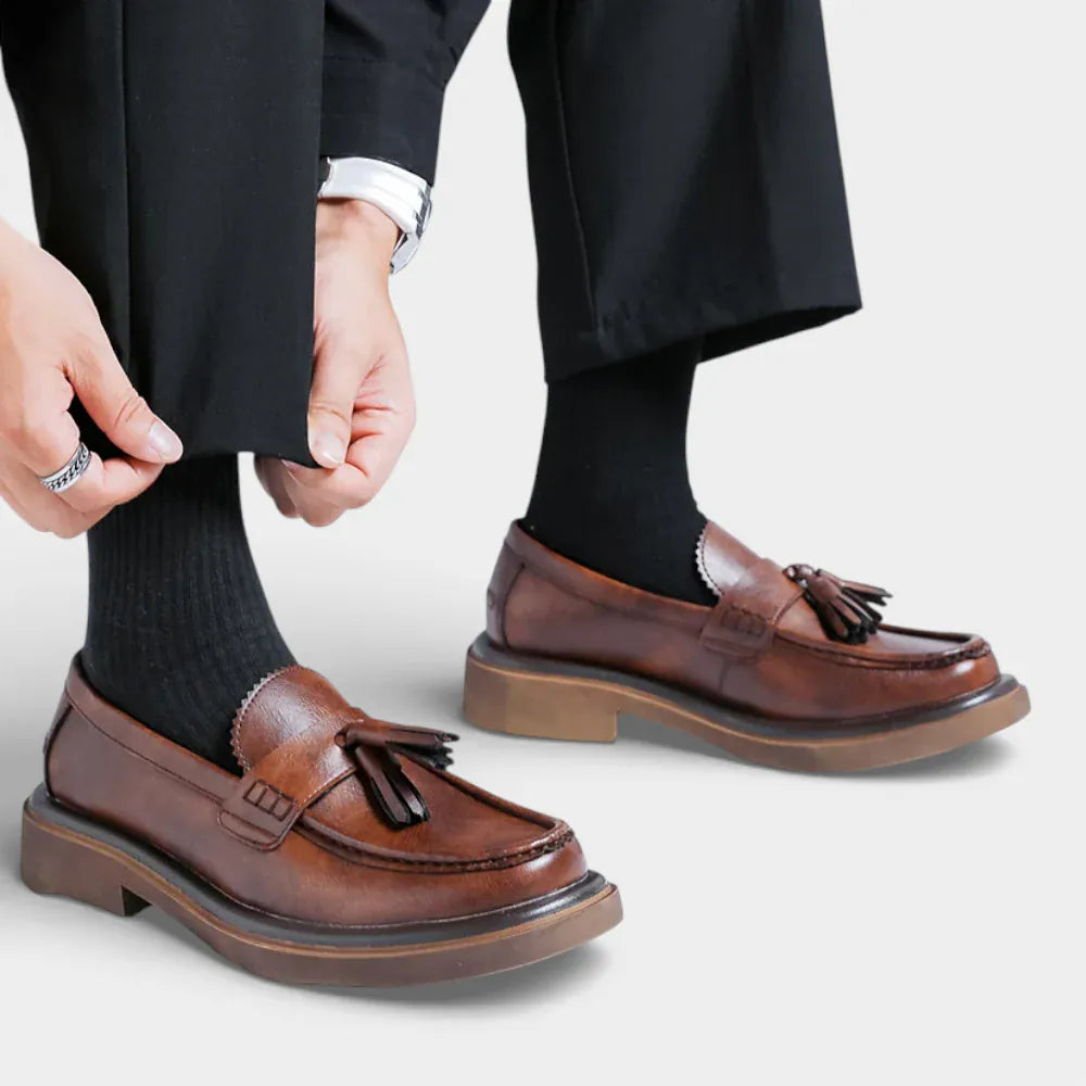 AtelierMocassin Men Shoes British Style Fashion Comfortable Brand Men Leather Shoe