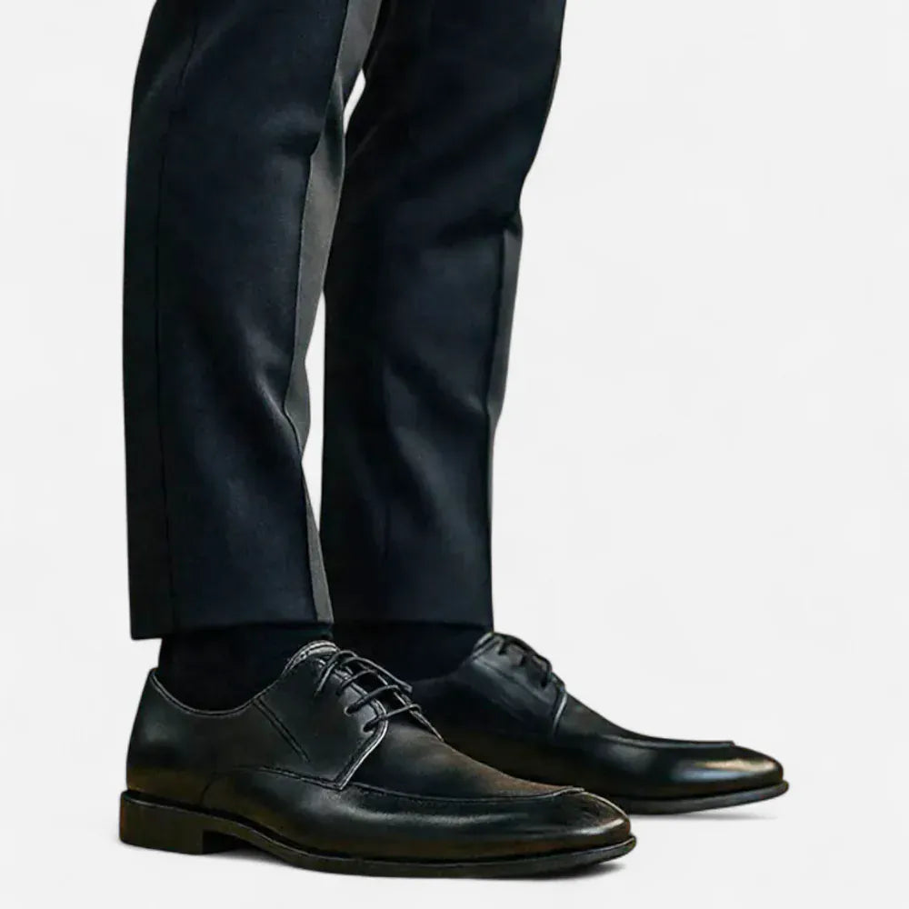 AtelierMocassin Mocassin Homme Derby en Cuir Noir