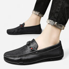 AtelierMocassin Mocassins de Conduite Homme en Cuir Noir