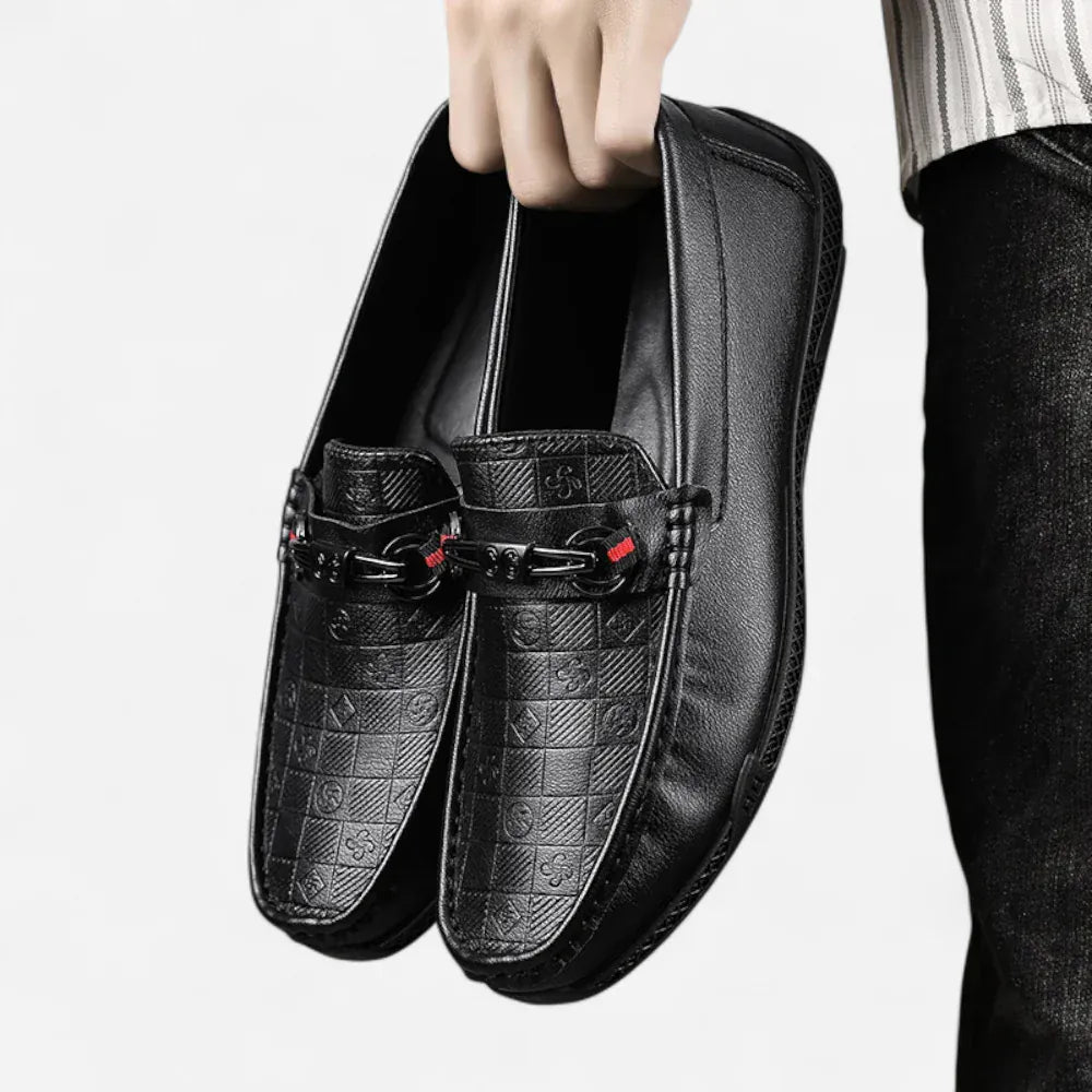 AtelierMocassin Mocassins de Conduite Homme en Cuir Noir