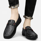 AtelierMocassin Mocassins de Conduite Homme en Cuir Noir