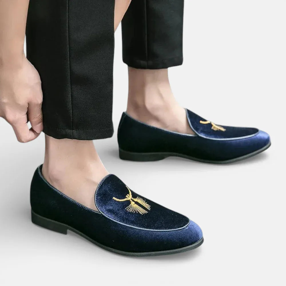 AtelierMocassin Mocassins de Soirée Homme Bleu Marine