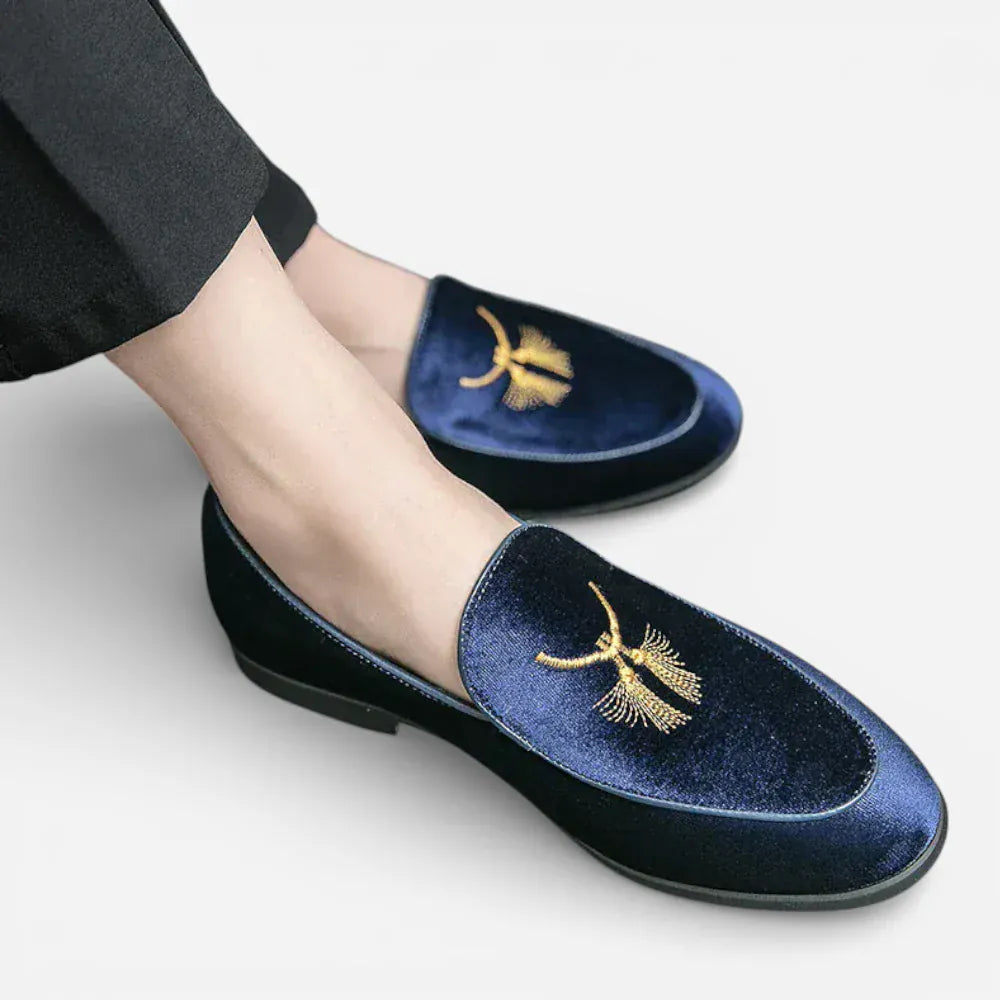 AtelierMocassin Mocassins de Soirée Homme Bleu Marine