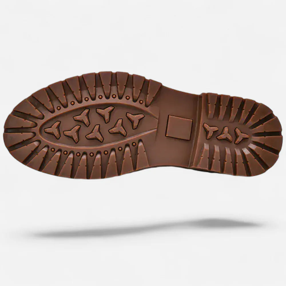 AtelierMocassin Mocassins Décontractés Homme en Cuir Marron Slip-On