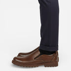 AtelierMocassin Mocassins Décontractés Homme en Cuir Marron Slip-On