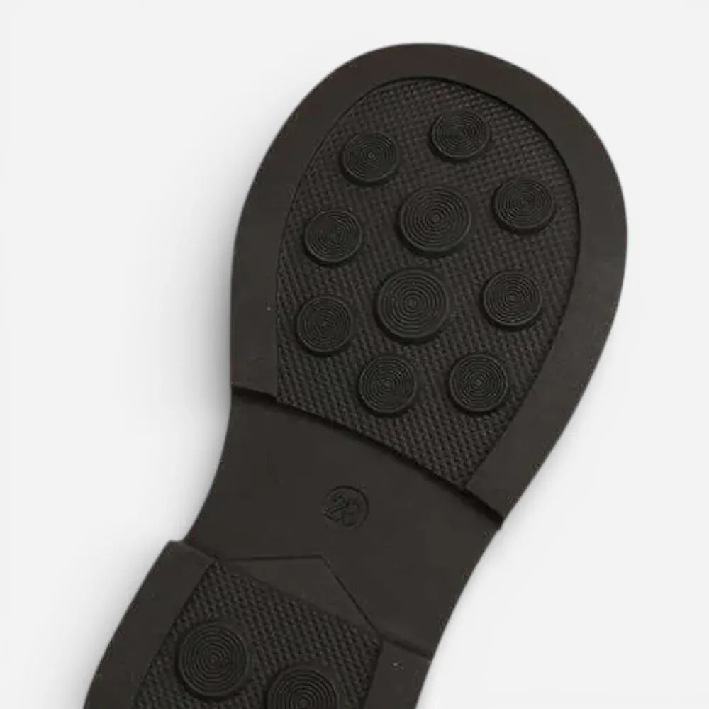 AtelierMocassin Mocassins Enfant en Cuir Noir Penny Loafer