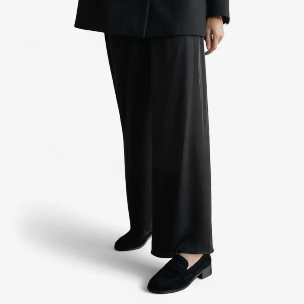 AtelierMocassin Mocassins Femme à Talon en Daim Noir