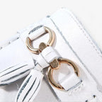 AtelierMocassin Mocassins Femme en Cuir Blanc Souple Tassel Loafer