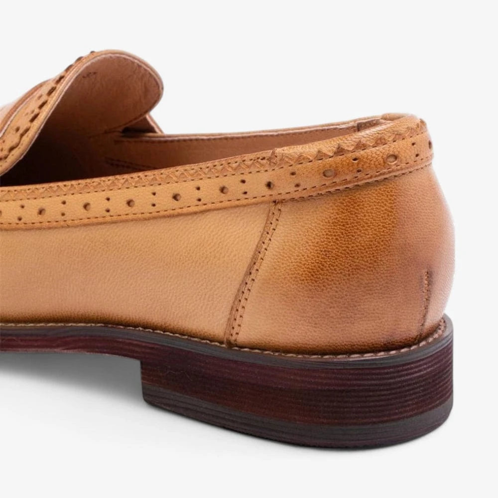 AtelierMocassin Mocassins Femme en Cuir Marron à Franges
