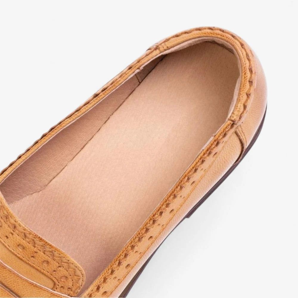 AtelierMocassin Mocassins Femme en Cuir Marron à Franges