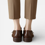 AtelierMocassin Mocassins Femme en Cuir Marron Slip-On