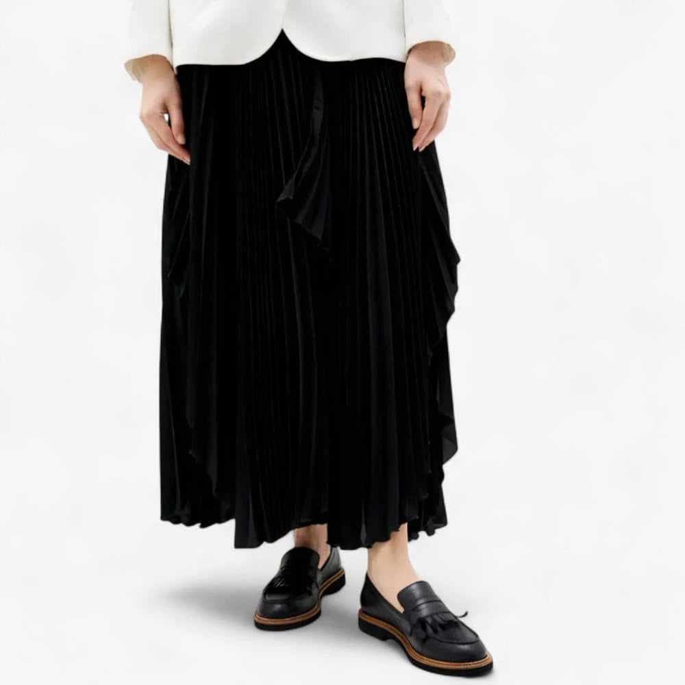 AtelierMocassin Mocassins Femme en Cuir Noir à Franges