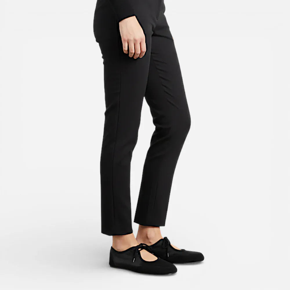 AtelierMocassin Mocassins Femme en Cuir Noir Souple à Lacets