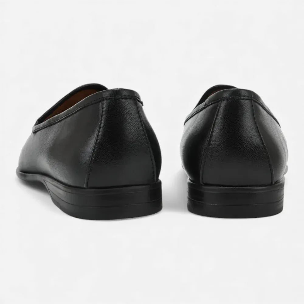AtelierMocassin Mocassins Femme en Cuir Noir Tassel Loafer