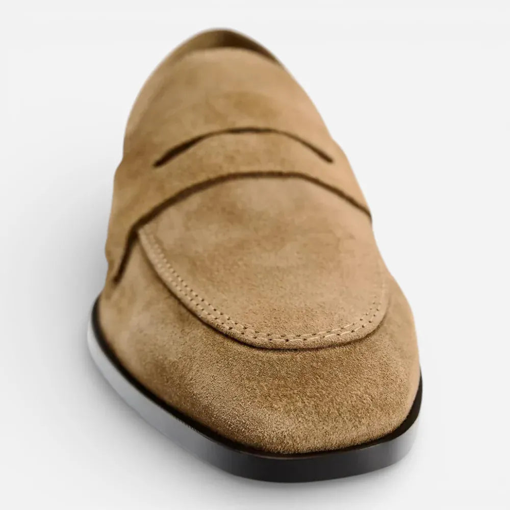 AtelierMocassin Mocassins Femme en Daim Marron