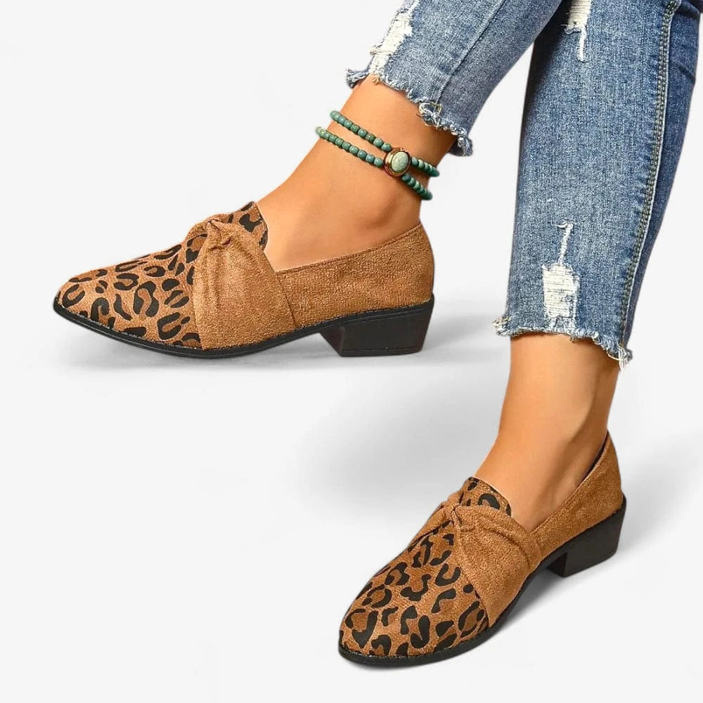 AtelierMocassin Mocassins Femme Léopard à Talon