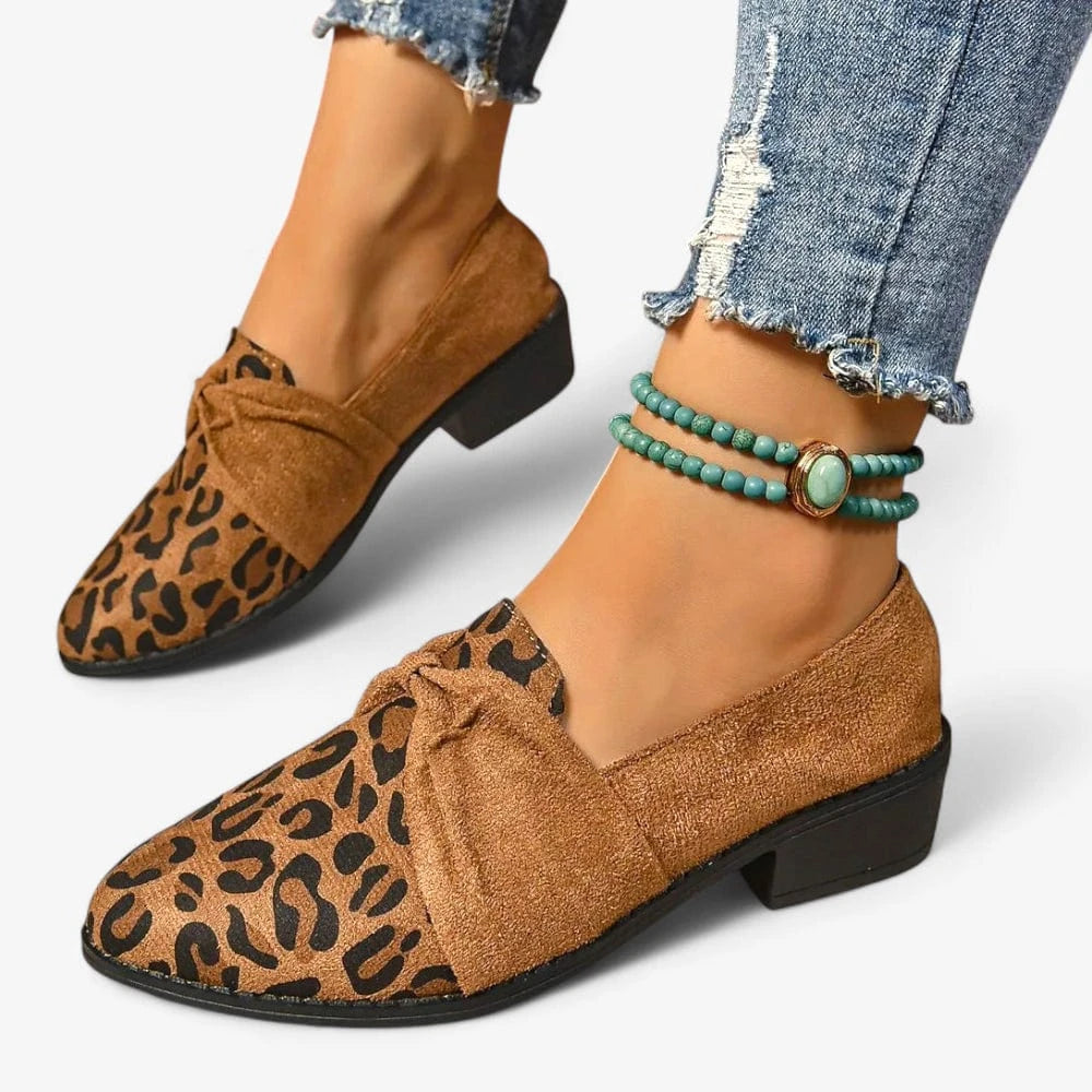 AtelierMocassin Mocassins Femme Léopard à Talon