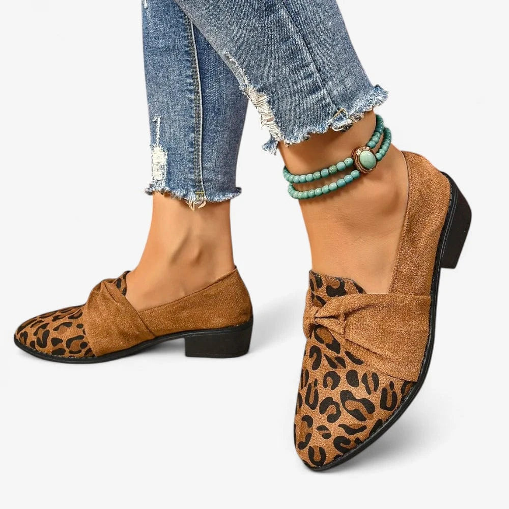 AtelierMocassin Mocassins Femme Léopard à Talon