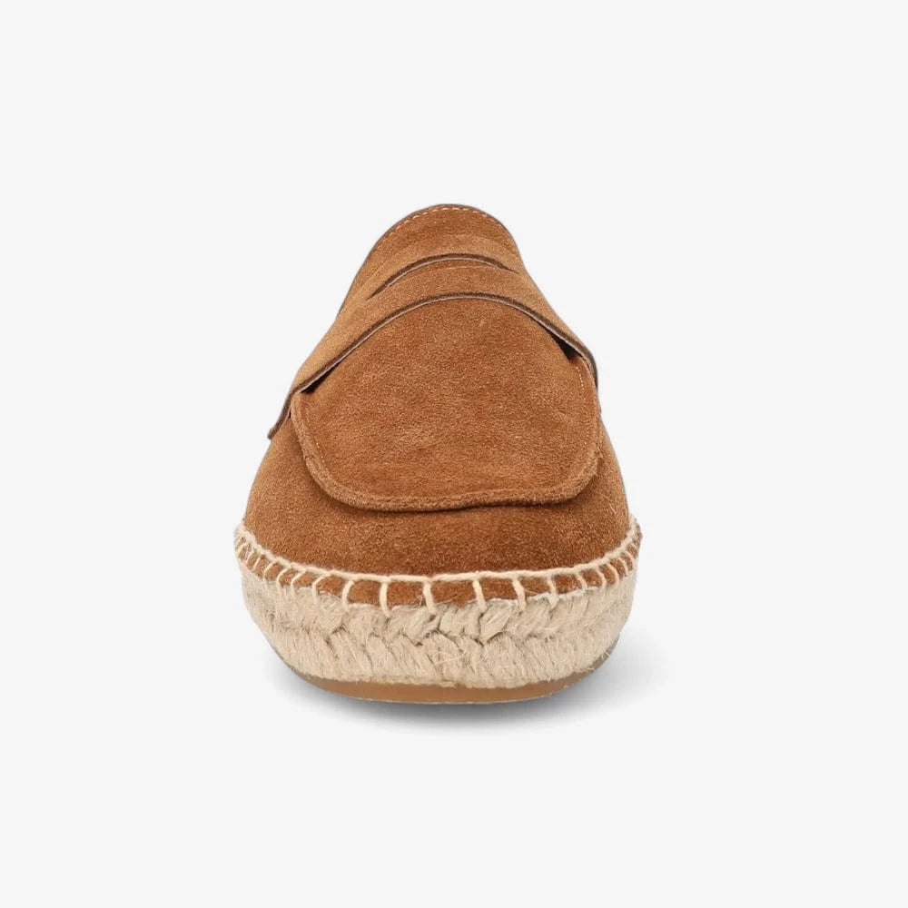 AtelierMocassin Mocassins Femme Plats en Daim Marron