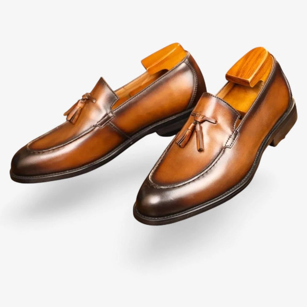 AtelierMocassin Mocassins Homme Cuir Marron à Gland