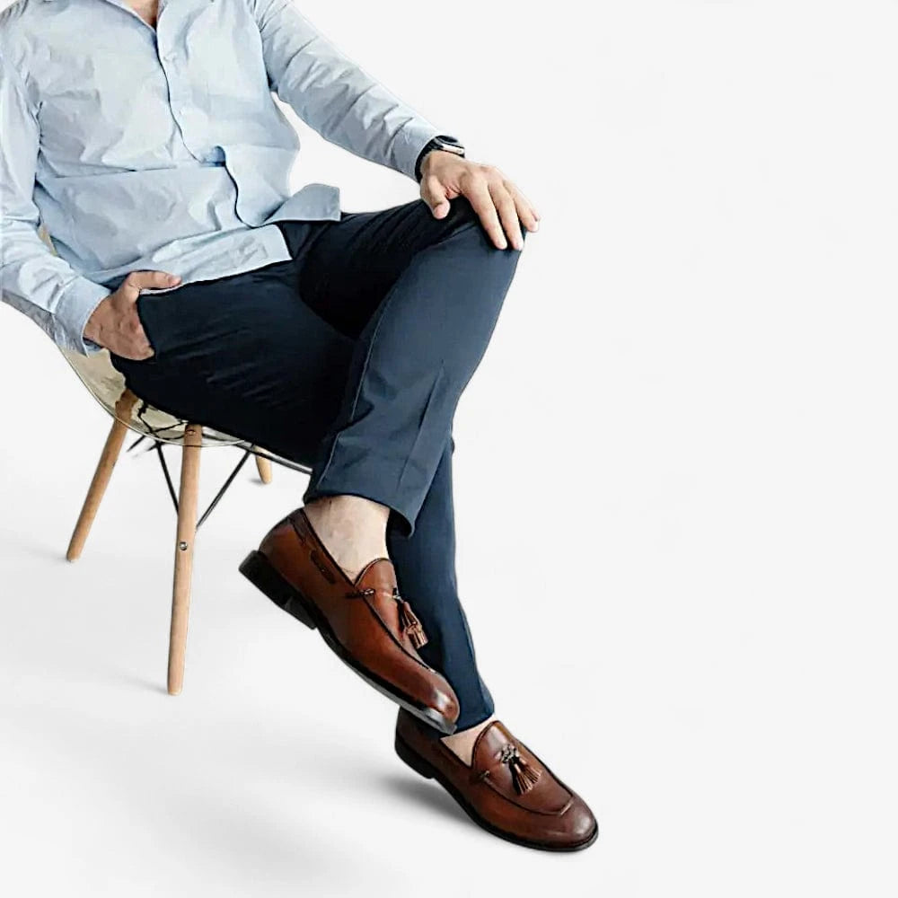 AtelierMocassin Mocassins Homme Cuir Marron à Gland