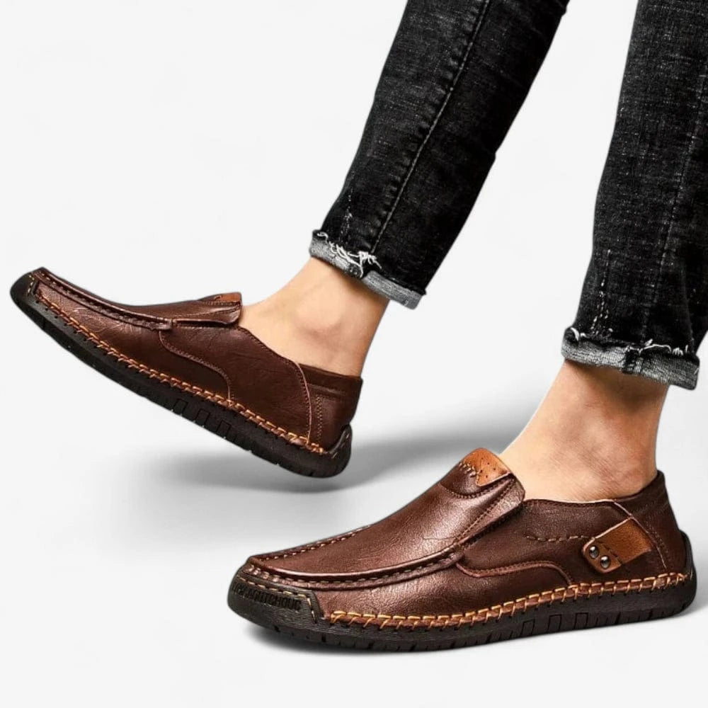AtelierMocassin Mocassins Homme Cuir Marron Confort – Souplesse et Style