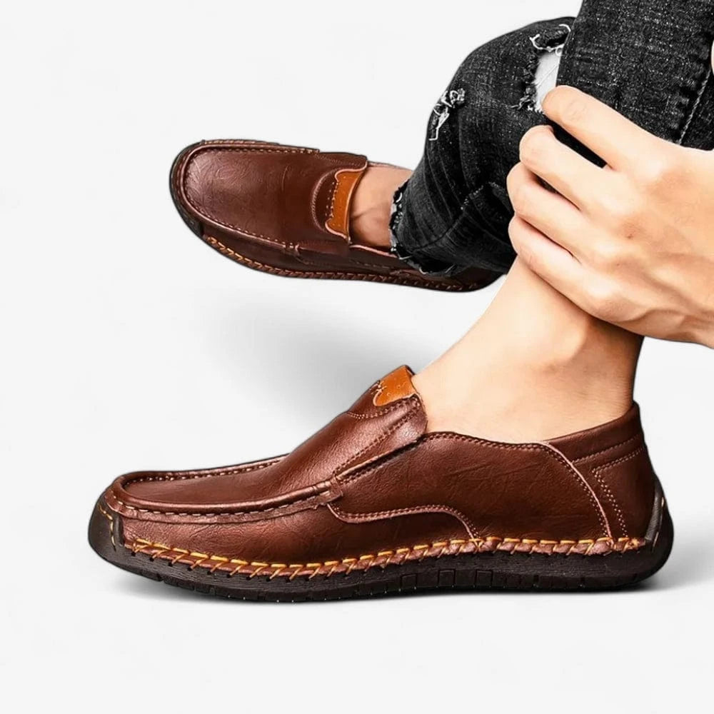 AtelierMocassin Mocassins Homme Cuir Marron Confort – Souplesse et Style