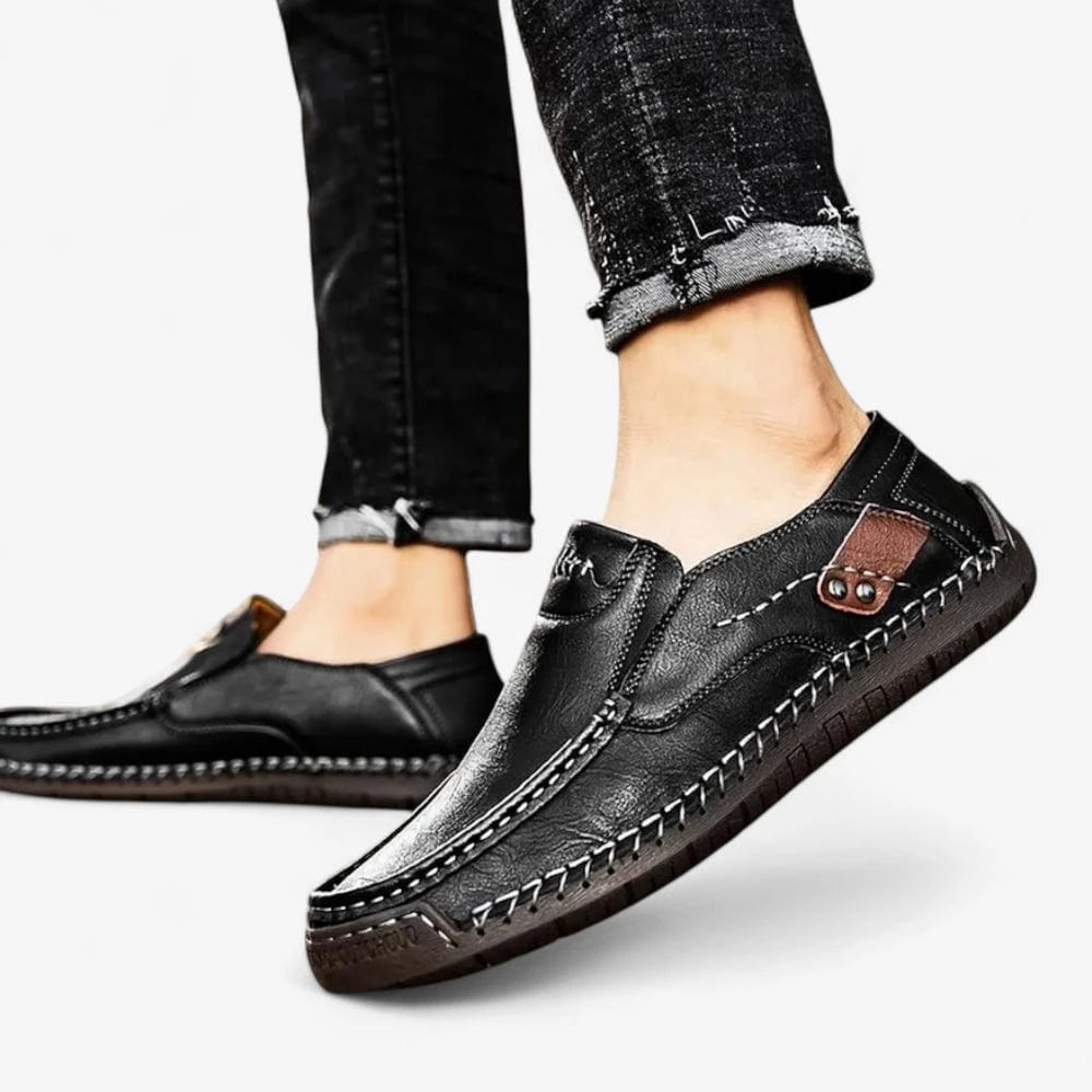AtelierMocassin Mocassins Homme Cuir Noir Confort – Souplesse et Style